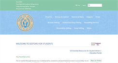 Desktop Screenshot of editorsforstudents.com