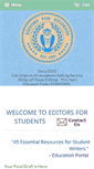 Mobile Screenshot of editorsforstudents.com