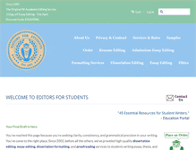 Tablet Screenshot of editorsforstudents.com